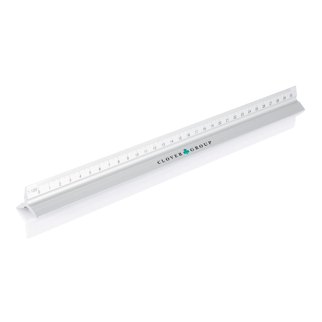 XDP165.13-2Aluminiumlineal 30 cm_ silber