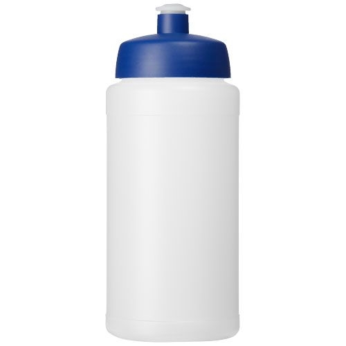 PF210688-18Baseline® Plus 500 ml Flasche mit Sportdeckel_ transparent_blau
