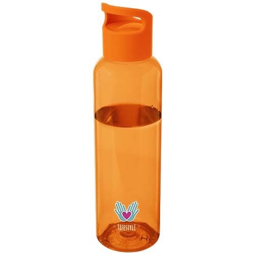 PF100777-6Sky  650 ml Sportflasche aus recyceltem Kunststoff_ orange