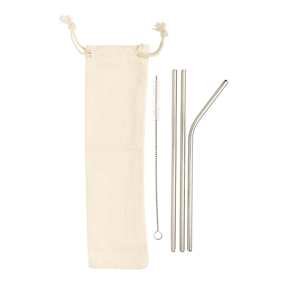 XDP269.57-23-teiliges Trinkhalm-Set aus Stainless Steel_ silber