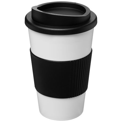 PF210002-8Americano® 350 ml Isolierbecher mit Schutzring_ weiss_schwarz PF210002-8Americano® 350 ml Isolierbecher mit Schutzring_ weiss_schwarz