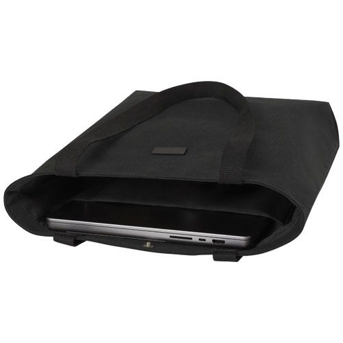 PF130042-4Joey vielseitige Tragetasche aus GRS recyceltem Canvas 14 L_ schwarz