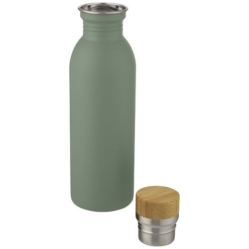 PF100677-3Kalix 650 ml Sportflasche aus Edelstahl_ heather gruen