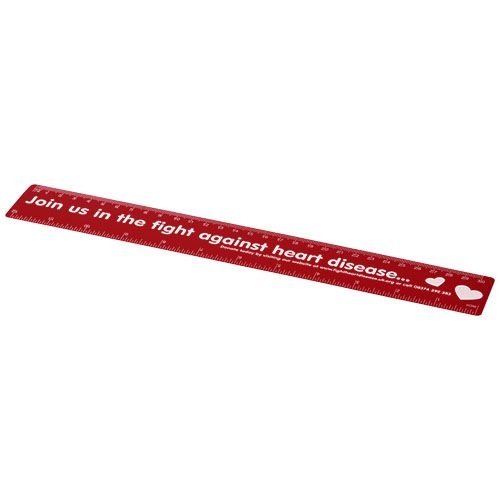 PF210539-7Rothko 30 cm Kunststofflineal_ rot