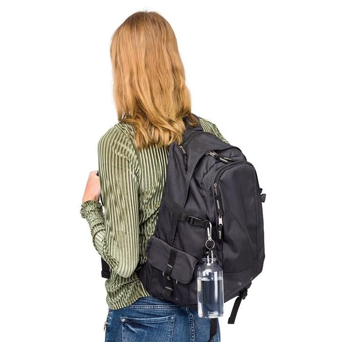 GI668103-01rPET-Trinkflasche Nancy_ schwarz