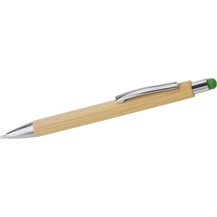 GI548774-19Kugelschreiber aus Bambus und Kunststoff Claire_ lime