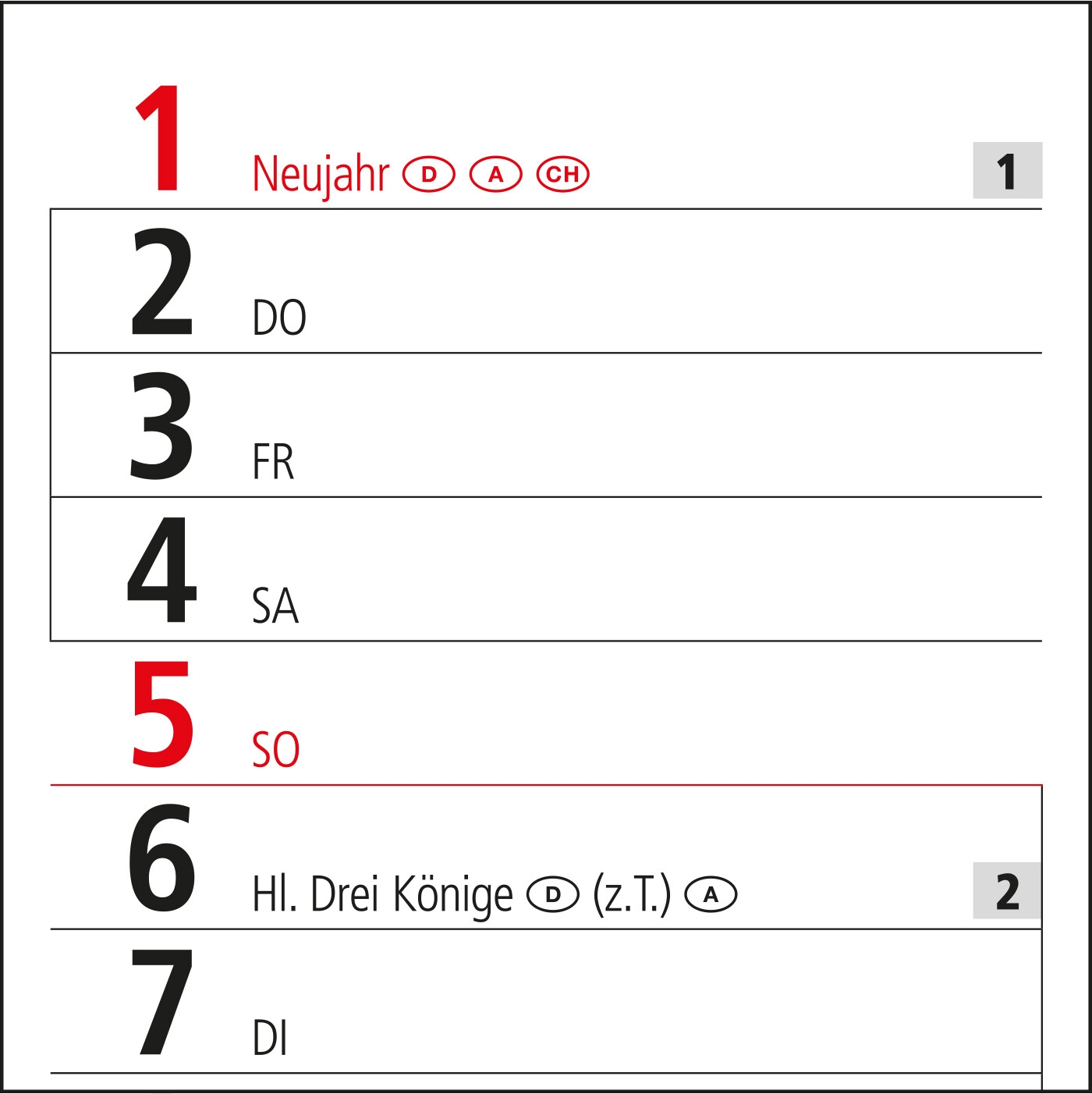 GE0012-ROStreifenkalender Trend