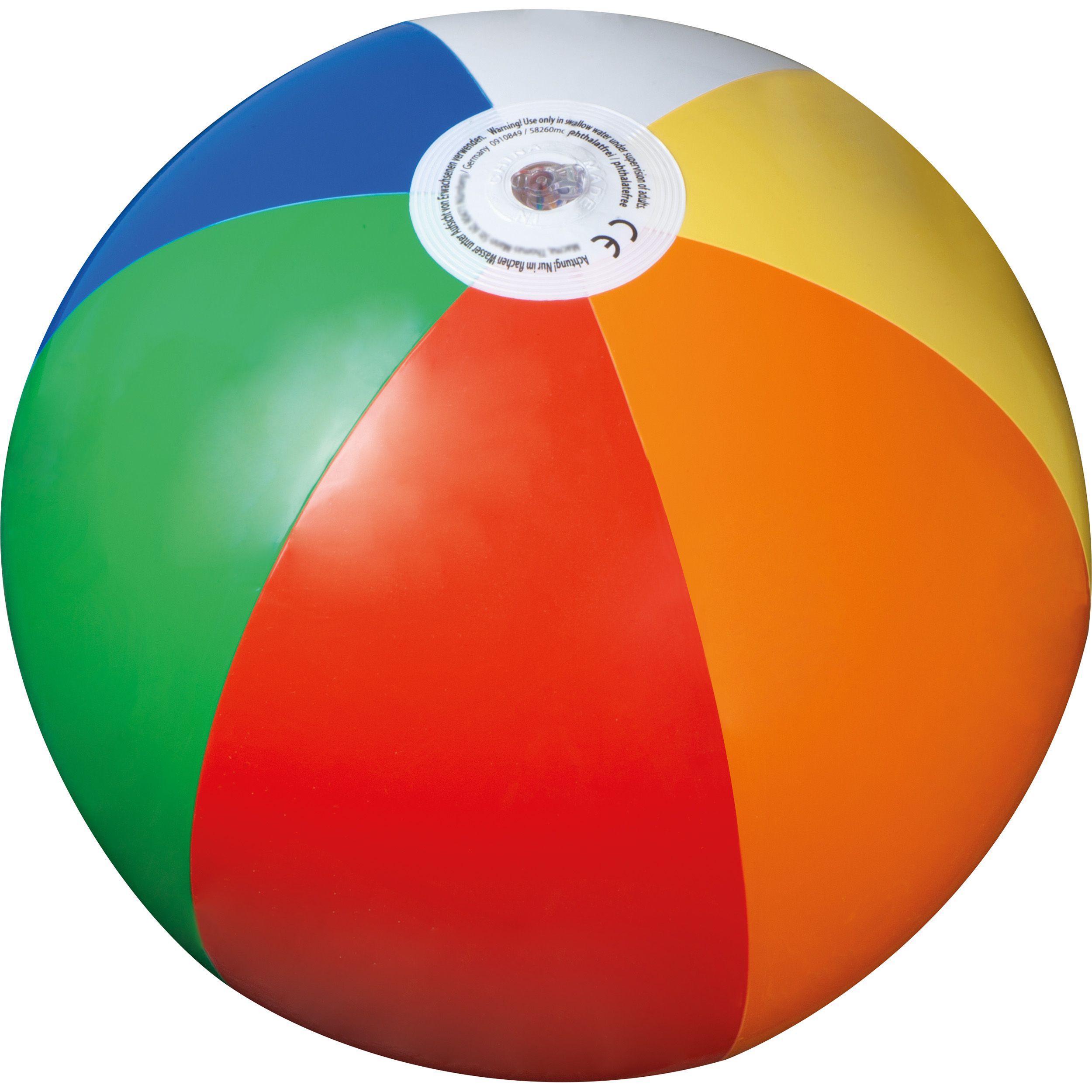 Phthalatfreier Strandball, multicolor, mehrfarbig