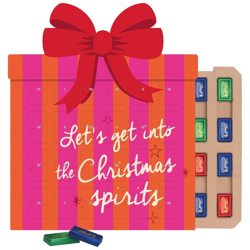 JG20189-1Shape Adventskalender Geschenk Eco Lindt_ Lindt Schokotaefelchen_ Motiv-Vorlage