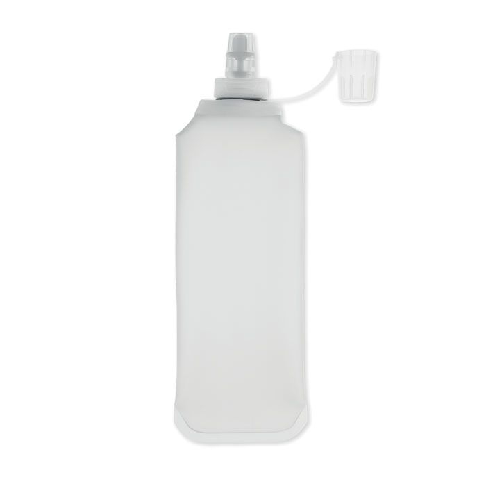 MO2962-26Biter Faltbare Wasserflasche 500ml_ transparent weiss