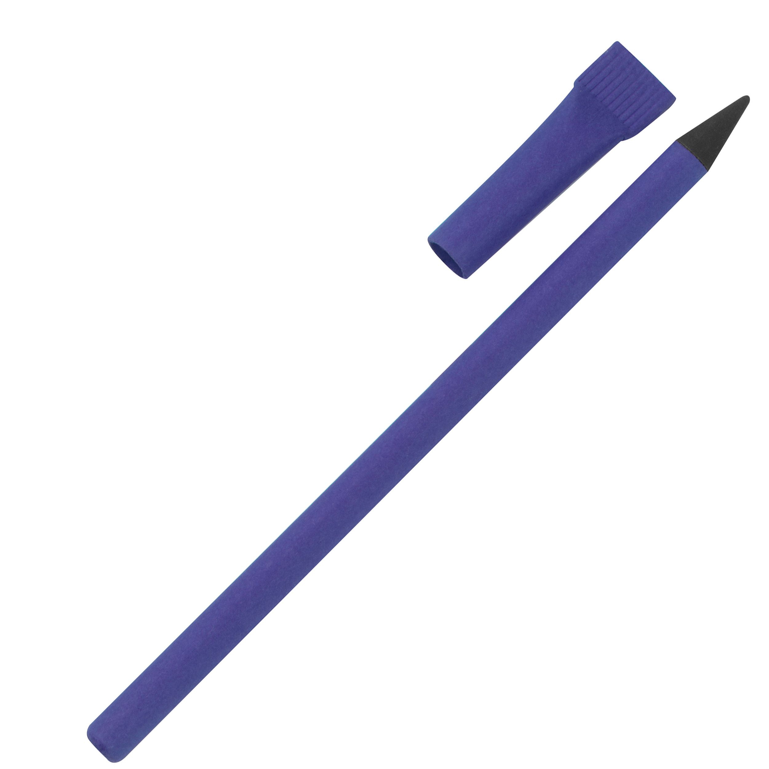 Tintenloses Schreibgerät aus Papier, blau