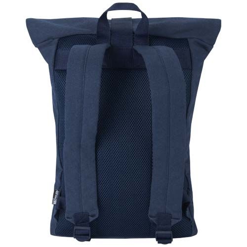 PF130123-2Recanvas 14” GRS recycelter Rolltop-Rucksack 16L_ navy
