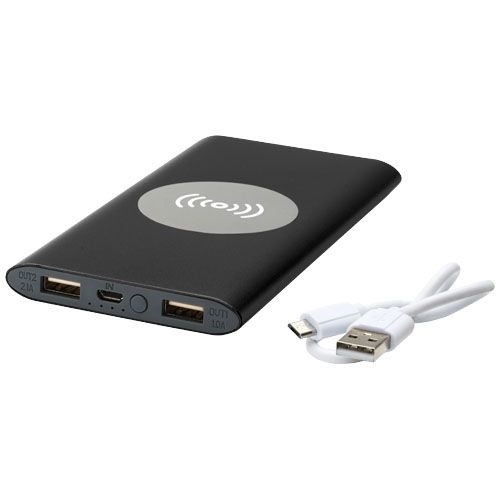 Juice 8000 mAh kabellose Powerbank, schwarz