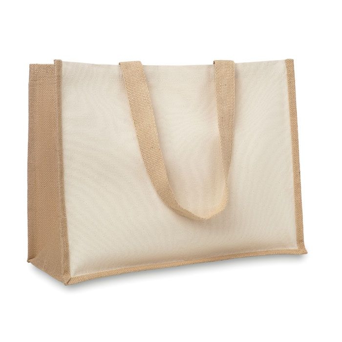 MO8967-13Campo De Fiori Jute_Canvas Shopper _ Beige