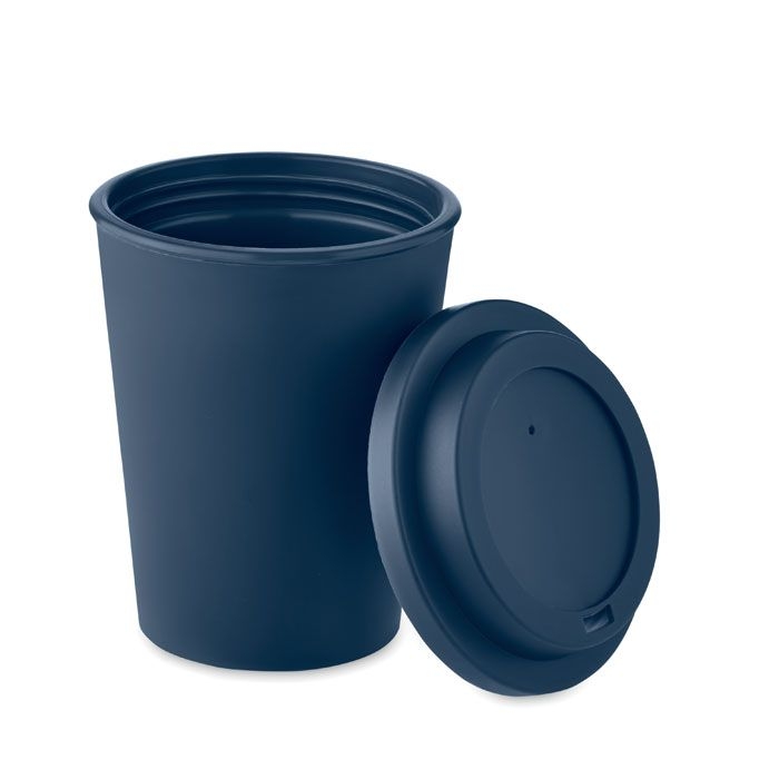 MO6582-85Nola Doppelwandiger Becher PP 300ml_ Marineblau