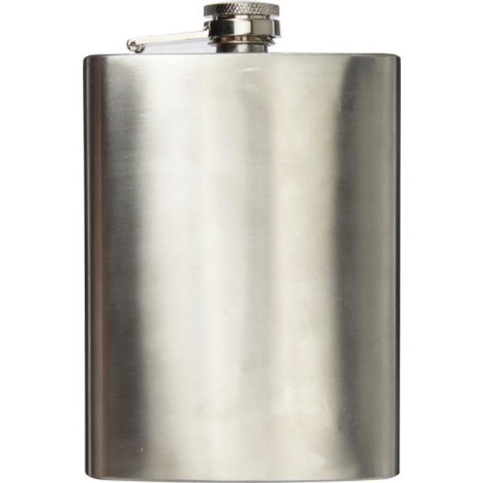 GI7679-32Flachmann aus Edelstahl Benedict_ Silber