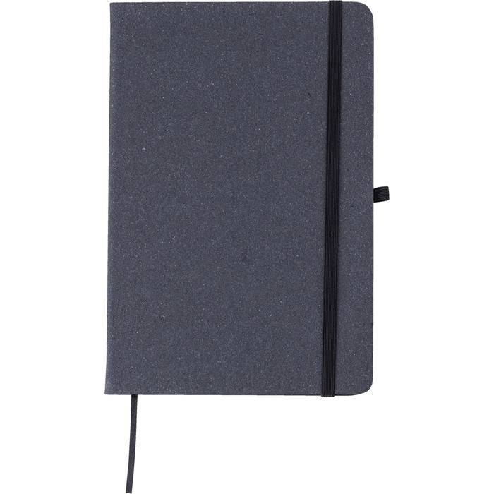 GI1015151-01Notizbuch aus recyceltem Leder _A5_ Gianna_ schwarz