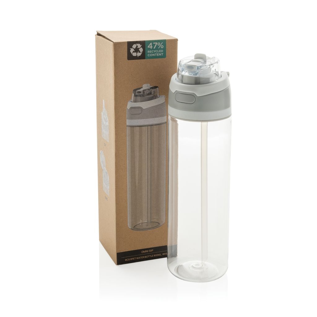XDP437.09-03Omni Sip Wasserflasche 800ml aus RCS RPET_ weiss