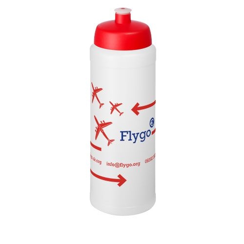 PF210690-19Baseline® Plus 750 ml Flasche mit Sportdeckel_ transparent_rot