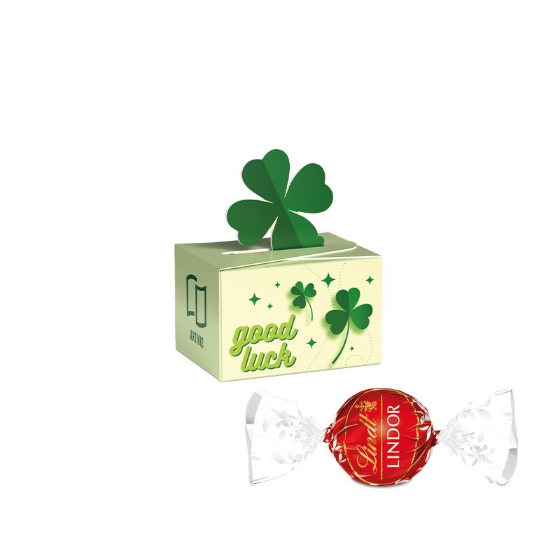 JG10184Geschenkbox Mini Kleeblatt LINDOR