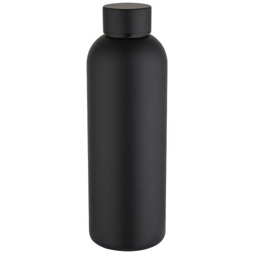 PF100920-5Spring 750 ml RCS-zertifizierte einwandige Trinkflasche aus recyceltem Edelstahl_ schwarz