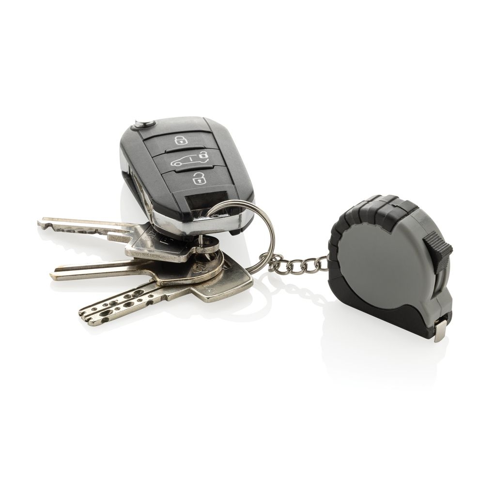 XDP191.73-02MeasureMate 1m Schluesselband aus RCS recyceltem ABS_ grau