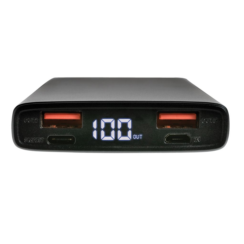 XDP322_24-118W PD Powerbank mit 10.000 mAh aus Aluminium_ schwarz