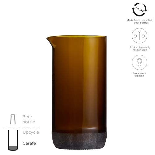 PF113407-1Originalhome 430 ml Wasserkaraffe_ braun