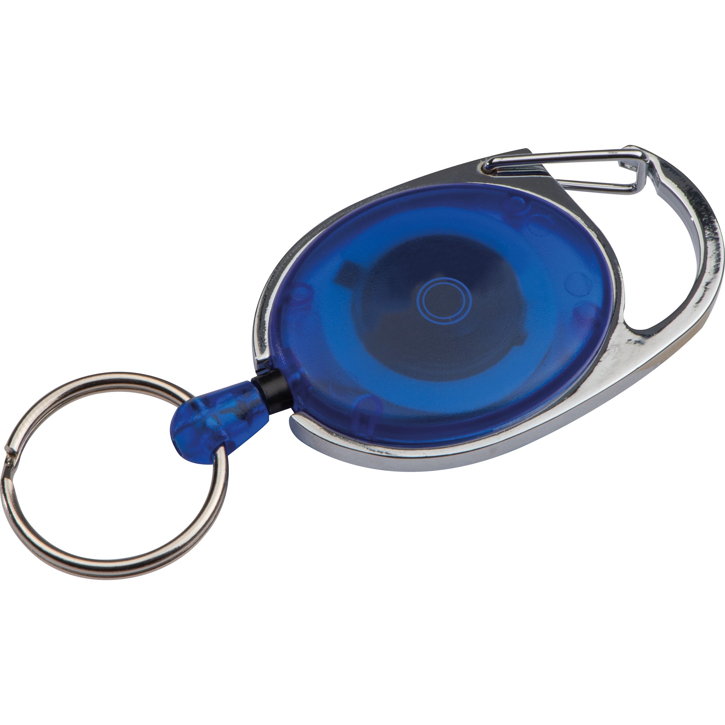 MA91171-04Schluesselanhaenger mit Karabiner und ausziehbarem Schluesselring_ blau MA91171-04Schluesselanhaenger mit Karabiner und ausziehbarem Schluesselring_ blau