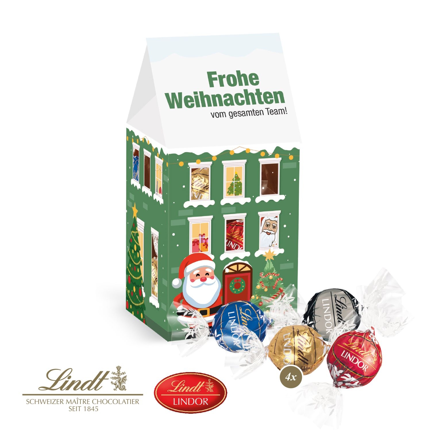 CD95604-01Lindt Weihnachtshaus _Wintertraum_ Lindt Weihnachts-Mix