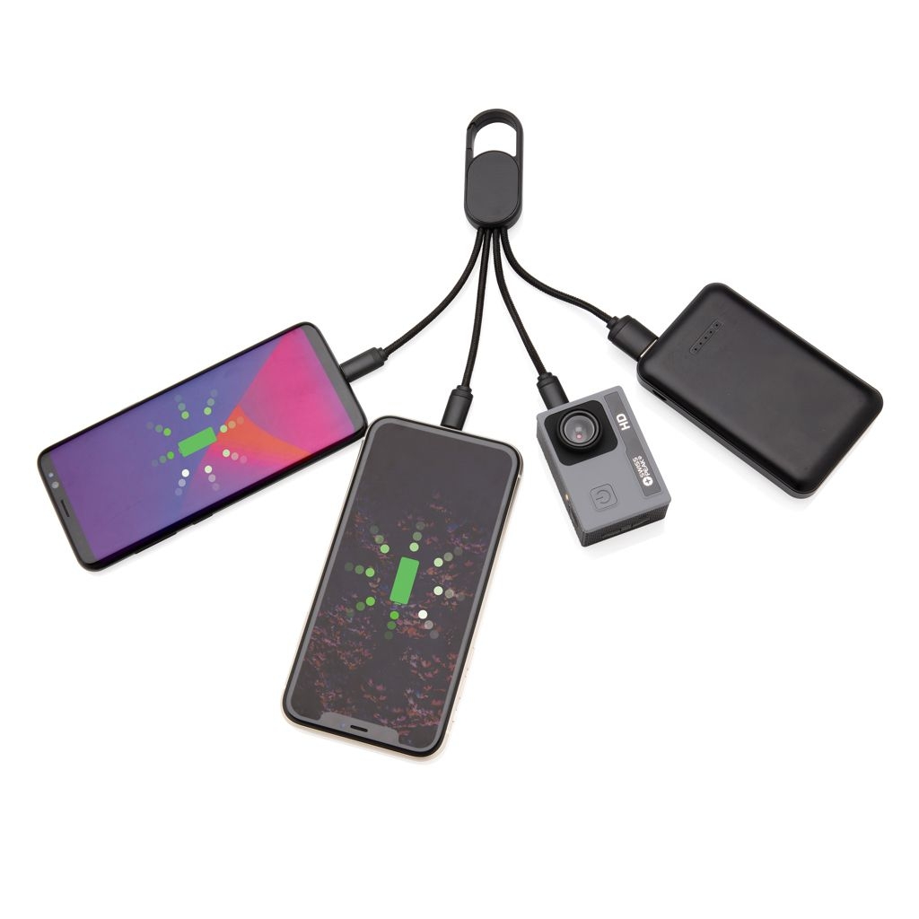 XDP302.07-14-in-1 Kabel mit Karabiner-Clip_ schwarz