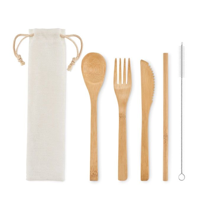 MO6121-13Setstraw Besteck-Set Bambus_ Beige
