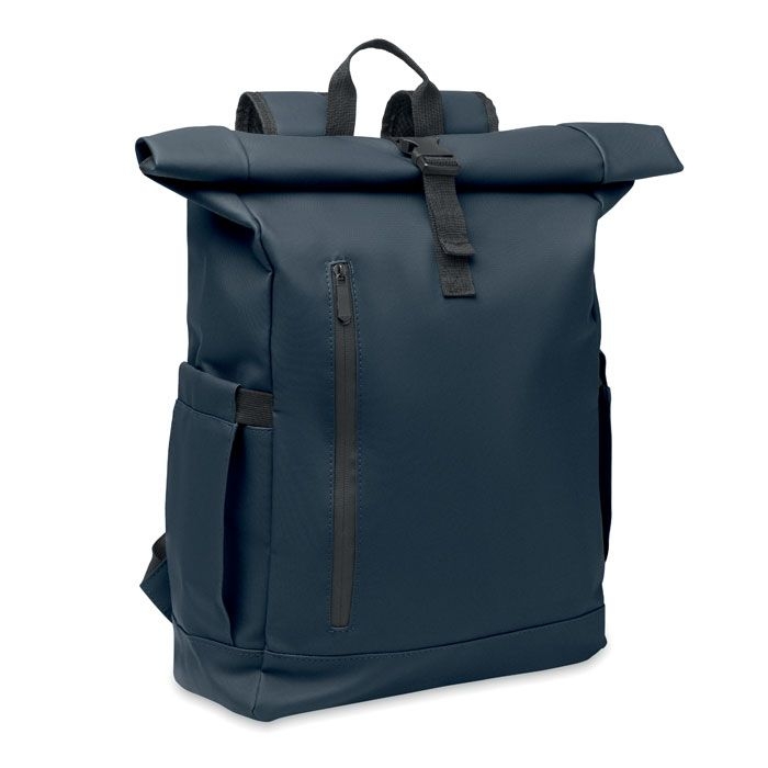 MO2643-04Bangkok Roll Rolltop-Rucksack 600D RPET_ blau