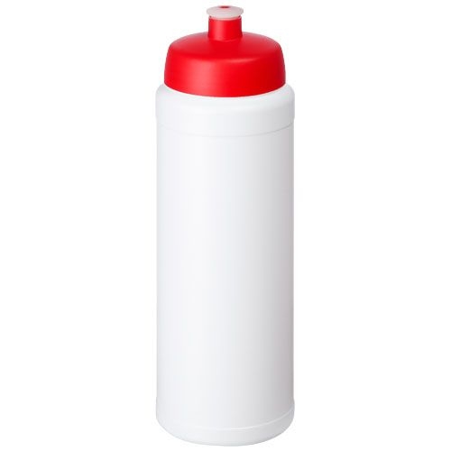 PF210690-4Baseline® Plus 750 ml Flasche mit Sportdeckel_ weiss_rot PF210690-4Baseline® Plus 750 ml Flasche mit Sportdeckel_ weiss_rot