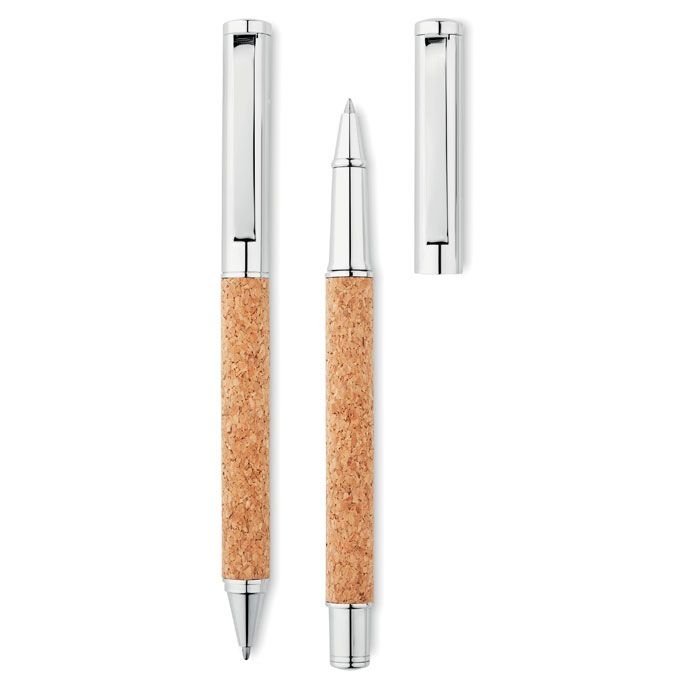 MO9678-40Quercus Schreibgeraete-Set Kork_ Holz