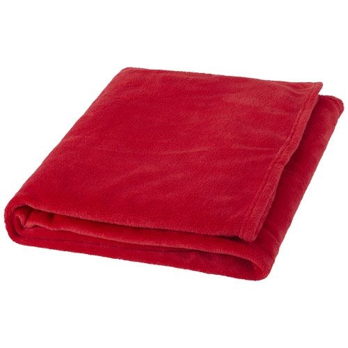 PF112810-4Bay Plaid-Decke aus extraweichem Coral-Fleece_ rot
