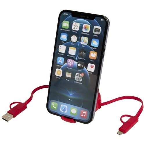 PF124420-1Alasia 100 cm 5-in-1 Kabel aus recyceltem Kunststoff und Aluminium_ einziehbar_ fuer Datenuebertragung