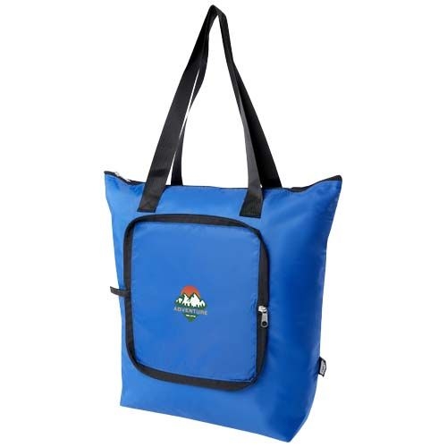 PF130092-4EcoFold faltbare RPET Kuehltasche 15 L_ royalblau