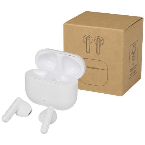 PF124481-1Altais True Wireless Bluetooth® Headset aus recyceltem Kunststoff_ weiss