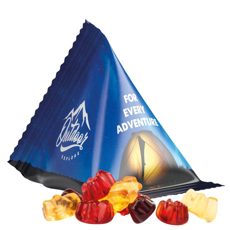 JG10067-1Tetraeder 15 g Trolli 30 % Fruchtsaft Baerchen_ Fruchtsaft-Baerchen_ weisse Folie