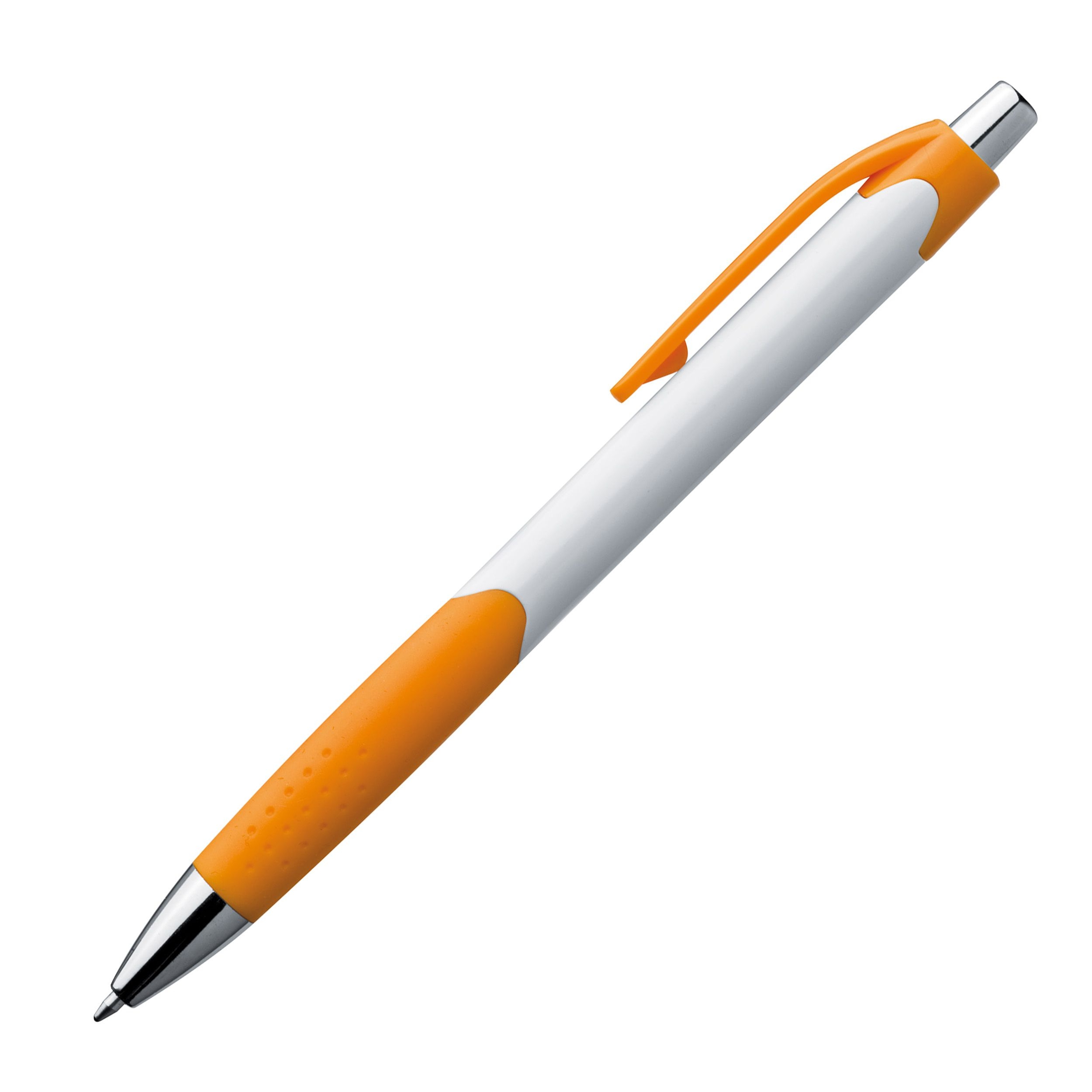 MA17899-10Kugelschreiber mit farbiger Gummigriffzone _ orange