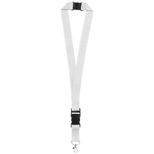 PF102130-6Yogi Lanyard mit Sicherheitsverschluss_ weiss