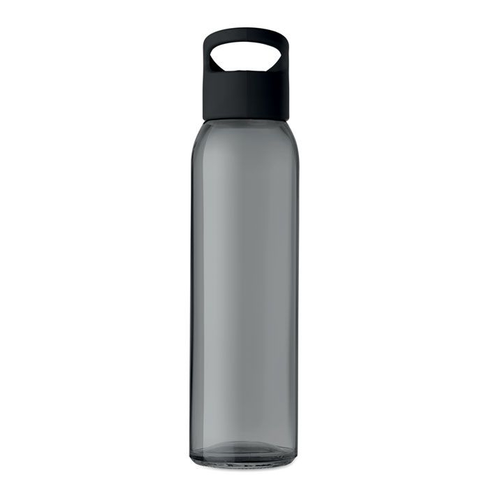 MO9746-03Praga Trinkflasche Glas 470 ml_ Schwarz