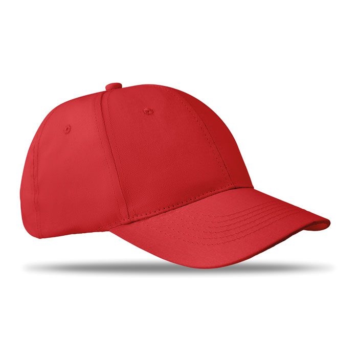 MO8834-05Basie Apollo Baseball cap 6 panels 160g_m²_ rot