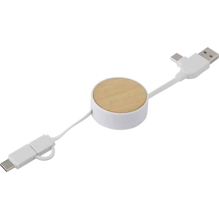 GI976586-02Verlaengerbares ABS-Ladekabel Jared_ weiss
