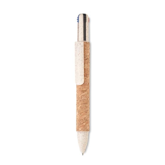 MO2421-13Arbocho 4-Farb-Kugelschreiber Kork_ beige