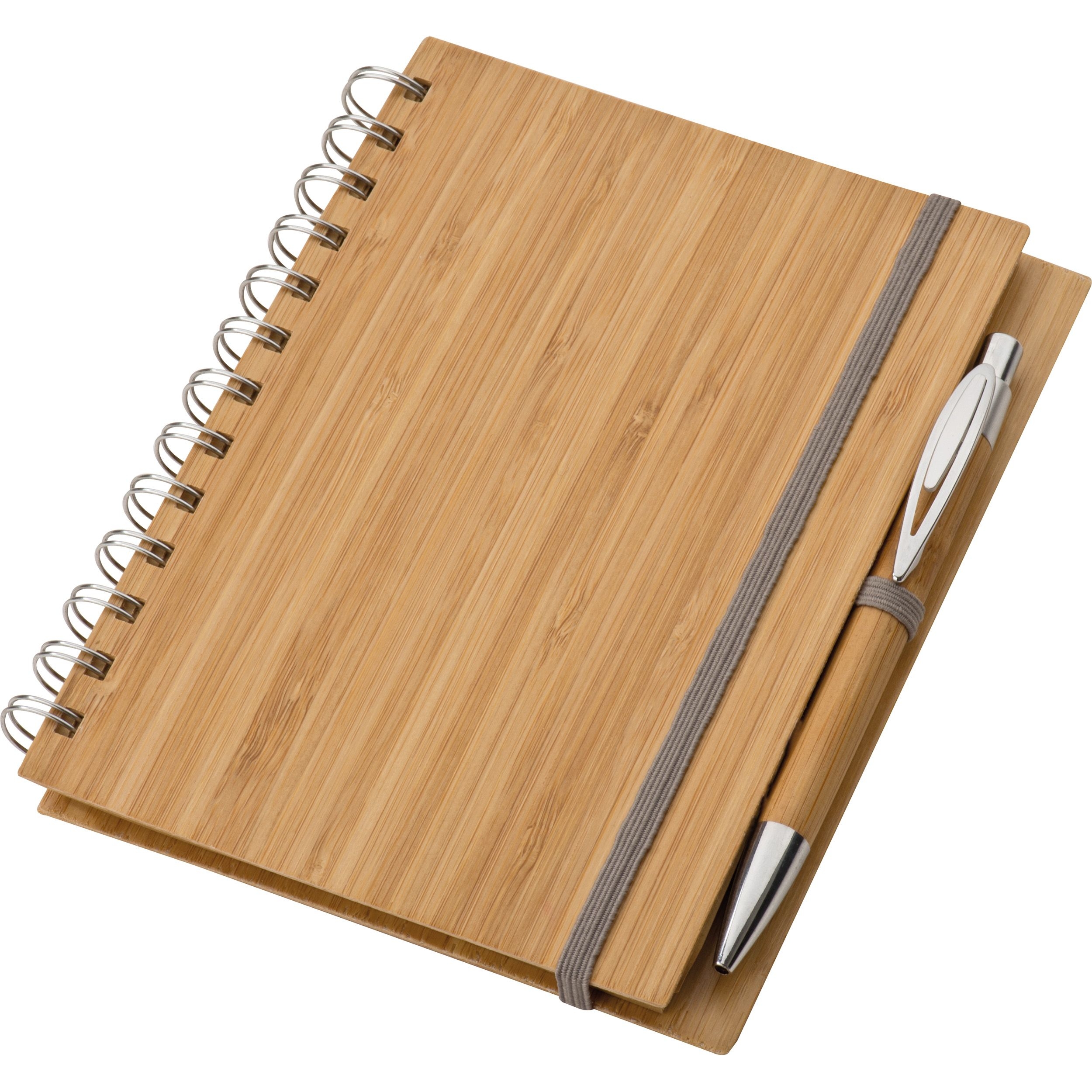 MA28909-01Notizbuch mit Bambuscover_ braun
