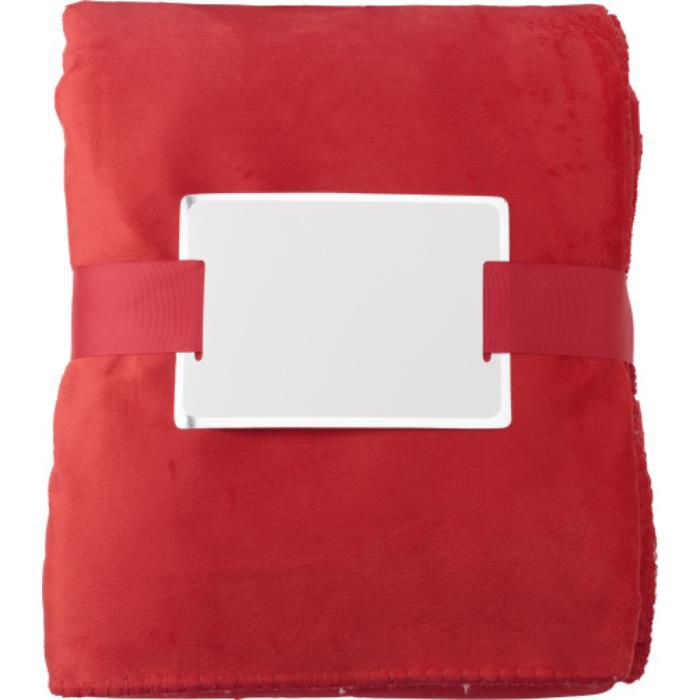 Kuscheldecke aus Polyester Margot, Rot