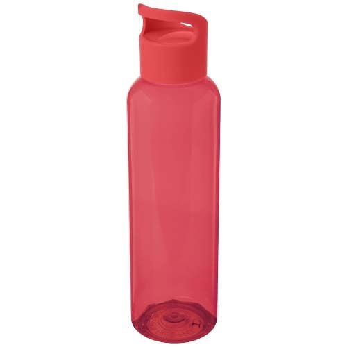 PF100777-2Sky  650 ml Sportflasche aus recyceltem Kunststoff_ rot