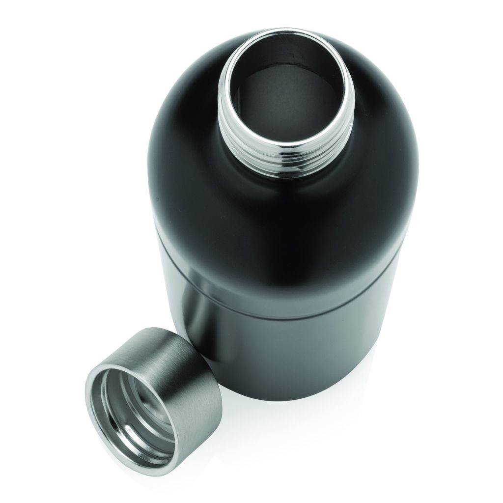 XDP435.80-1Soda Trinkflasche aus RCS-zertifiziertem Stainless-Steel_ schwarz